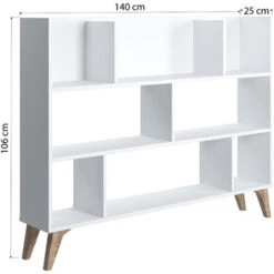 Frame Dion Bookshelf - White -Living Room Furniture Store 92199148 3