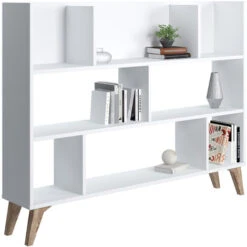 Frame Dion Bookshelf - White -Living Room Furniture Store 92199148 4
