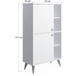 Vega Elevated Cabinet - Oak 11 Vega Elevated Cabinet - Oak -Living Room Furniture Store 92199187 5