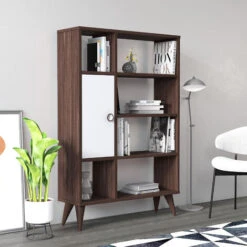 Soho Wide Bookshelf - Walnut