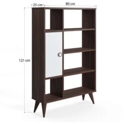 Soho Wide Bookshelf - Walnut -Living Room Furniture Store 92199217 3