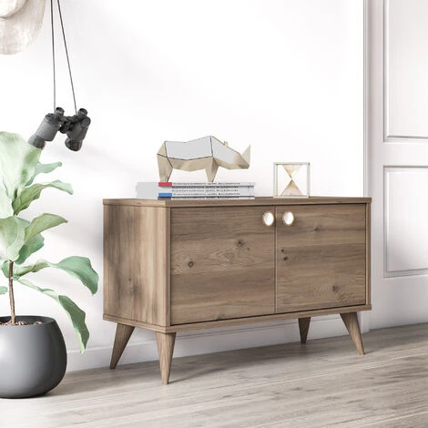 VEGA TWO DOOR CABINET - OAK 3 VEGA TWO DOOR CABINET - OAK