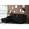 Toledo Corner Sofa Bed - Black -Living Room Furniture Store 94758228 1