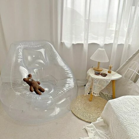 GTA Transparent Inflatable Sofa, Camping Furniture, Inflatable Bean Bag, For Home, Office, Outdoors, Travel, Camping, Picnics, Pool, 1pc 5 GTA Transparent Inflatable Sofa, Camping Furniture, Inflatable Bean Bag, For Home, Office, Outdoors, Travel, Camping, Picnics, Pool, 1pc - Image 3