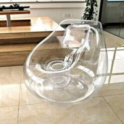 GTA Transparent Inflatable Sofa For Home, Office, Outdoors, Travel, Camping, Picnics, Swimming Pool, 1 Piece