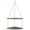Jute Rope And Wood Hanging Corner Shelf For Kitchen Bathroom Bedroom Double Layer -Living Room Furniture Store 96484549 1