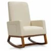 Modern Rocking Chair Upholstered Fabric Leisure Armchair With Rubber Wood Base -Living Room Furniture Store 96751391 1
