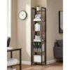 Songmics VASAGLE 6-Tier Bookshelf, Bookcase, Shelving Unit, For Office, Study, Living Room, Bedroom, 30 X 40 X 187.5 Cm, Industrial, Rustic Brown And Black LLS101B01 1 Songmics VASAGLE 6-Tier Bookshelf, Bookcase, Shelving Unit, For Office, Study, Living Room, Bedroom, 30 X 40 X 187.5 Cm, Industrial, Rustic Brown And Black LLS101B01 -Living Room Furniture Store 97307444 1