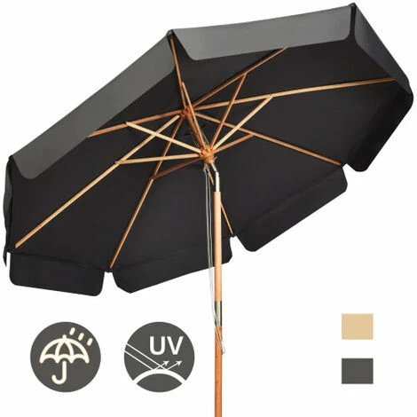 3m Garden Parasol Umbrella Garden Outdoor Sun Shade Push Button Tilt 4 3m Garden Parasol Umbrella Garden Outdoor Sun Shade Push Button Tilt - Image 2