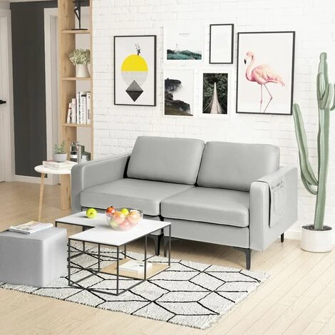 Modern Sofa Couch Loveseat 2-3-Seater Sofa Seat Upholstered Padded Cushions 5 Modern Sofa Couch Loveseat 2-3-Seater Sofa Seat Upholstered Padded Cushions - Image 3