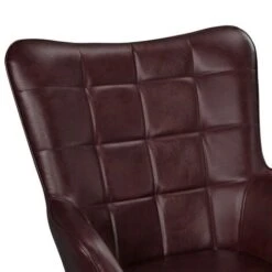 Yaheetech Accent Chair Modern Faux Leather Arm Chair, W73 X D79.5 X H98cm, Chestnut Brown 9 Yaheetech Accent Chair Modern Faux Leather Arm Chair, W73 X D79.5 X H98cm, Chestnut Brown -Living Room Furniture Store 98437779 3