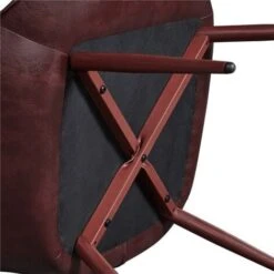 Yaheetech Accent Chair Modern Faux Leather Arm Chair, W73 X D79.5 X H98cm, Chestnut Brown 10 Yaheetech Accent Chair Modern Faux Leather Arm Chair, W73 X D79.5 X H98cm, Chestnut Brown -Living Room Furniture Store 98437779 4