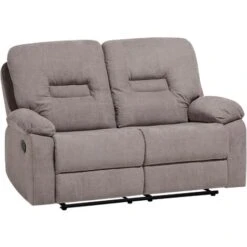 Modern Fabric Recliner Sofa Manual Reclining Padded 2 Seater Beige Bergen 11 Modern Fabric Recliner Sofa Manual Reclining Padded 2 Seater Beige Bergen -Living Room Furniture Store 9857645 5